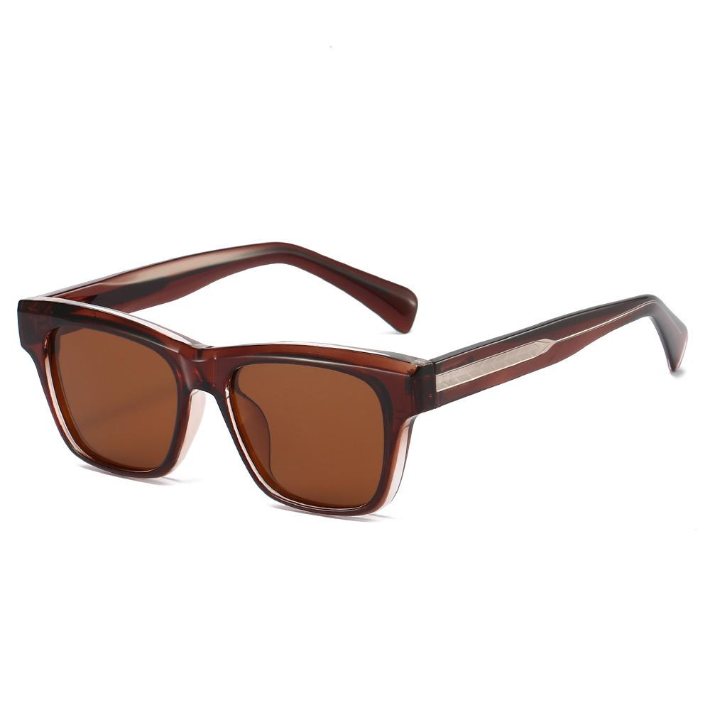 

Brand Polarized Sunglasses Women Unisex Men Solid Cp Stainless Steel Core Leg UV400 Square Sun Glasses For Driving Casual