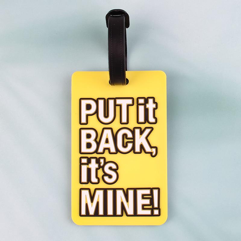 Creative Soft PVC Cartoon Airplane Luggage Tag – Anti-Lost Suitcase Hanger