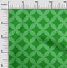 oneOone Georgette Viscose Green Fabric Geometric  Sewing Material Print Fabric By The Yard 42 Inch