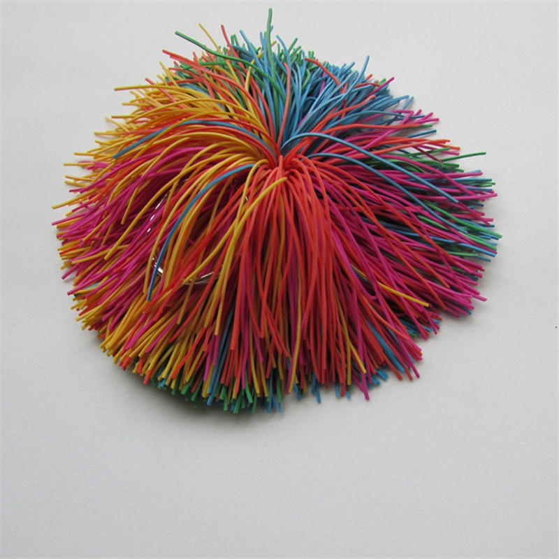 Anti-Stress Rainbow Sensory Baby Stretchy Wire Ball Stress Relief Kids Toy