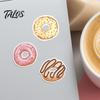 Adesivos para Laptop para Adolescentes 50 Peças Adesivos de Rosquinha, Adesivos de Rosquinha Fofos à Prova d'Água, Papelaria Doce Decorativa, Cadernos, Lanche, Adesivo de PVC, Garrafas de Água,
