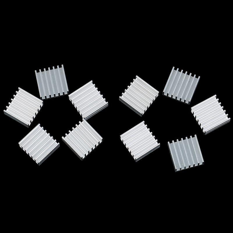 10 ks 14*14*6 mm hliníkový chladič elektronických čipů