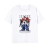 2026 Cotton Breathable Childrens Tshirt Transformers Cartoon Printed Fashion Parent Child Wear Mens and Womens Short Sleeves