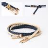 Korean Style Fashionable Women's Knitted Thin Belt Women's High-end Dress Suit Small Belt Pin Buckle Belt