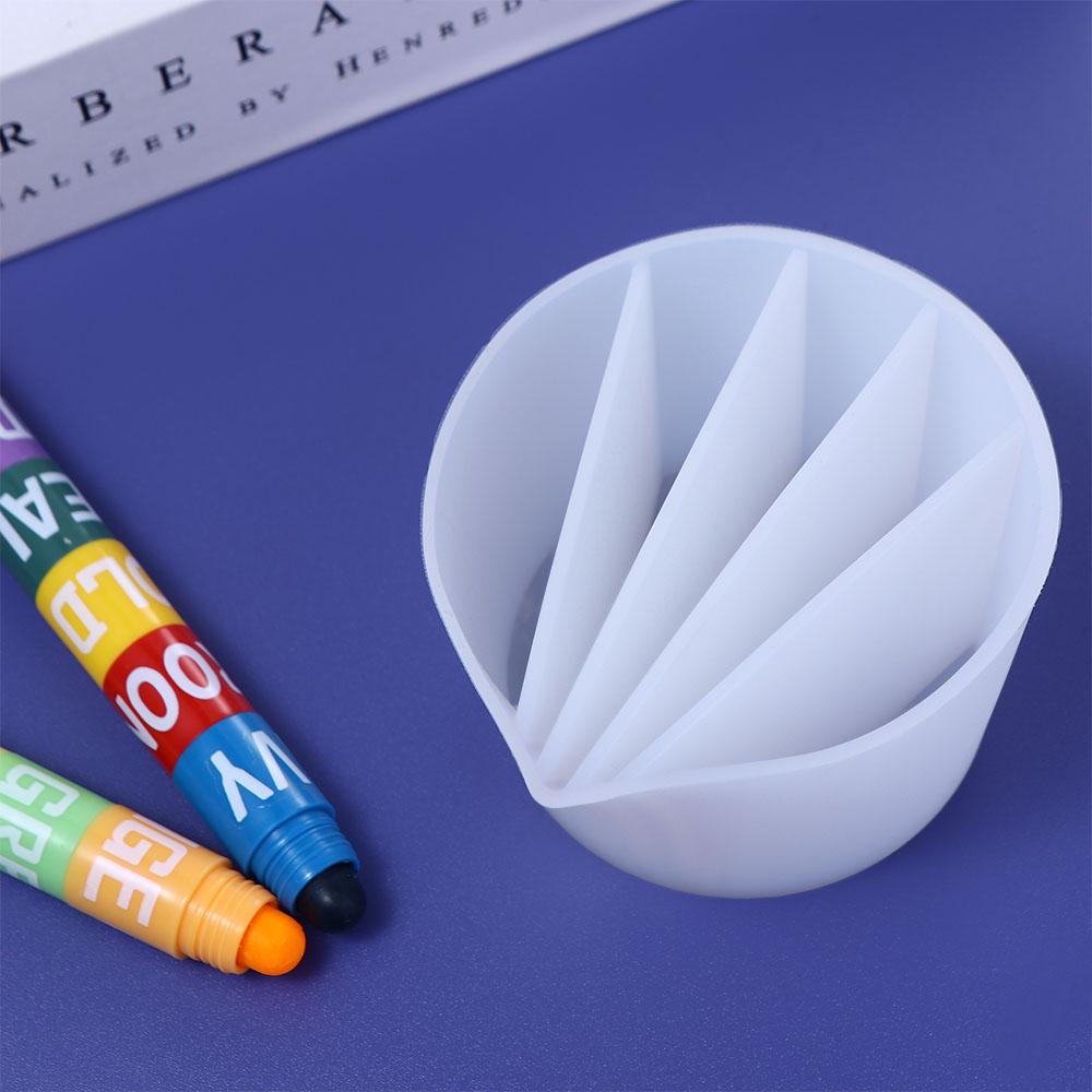 Mit Trennwänden Acrylharz Silikon Paint Pouring Becher geteilte Becher Fluid Pour Zubehör Tonwerkzeuge