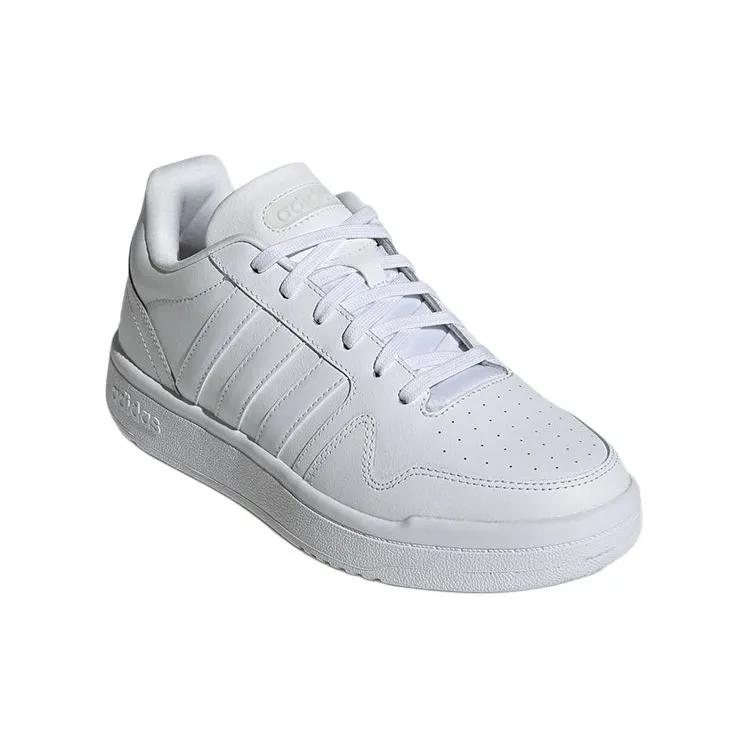 Adidas Neo Postmove Synthetic Leather Comfortable Low top Skateboard Shoes Women's Cloud White (Unisex) Skate Shoes H00456