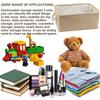 Fabric Storage Basket Home Clothes Toys Sundries Storage Box Foldable Canvas Open Storage Case With Handle Home Organization