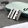 YAQI Harlequin Sicherheitsrasierer Kopf 316 Edelstahl Poliert 0,90 mm Klingenspalt