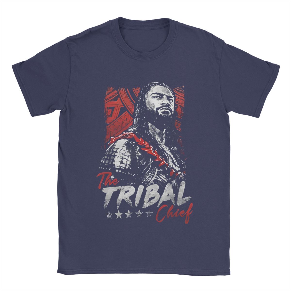 

Roman Reigns The Tribal Chief Mens T Shirts Wrestler Funny Awesome Tees Short Sleeve Round Collar TShirt Cotton New Merch 4XL