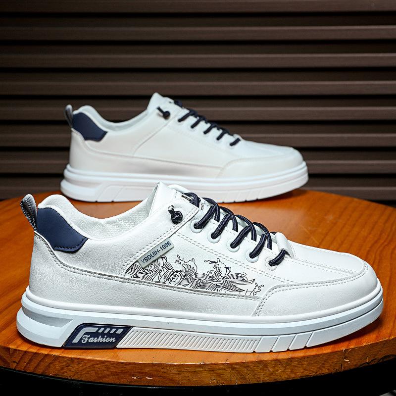 2025 autumn men's shoes casual fashion breathable board shoes teen students platform national tide sports shoes Korean version tide shoes