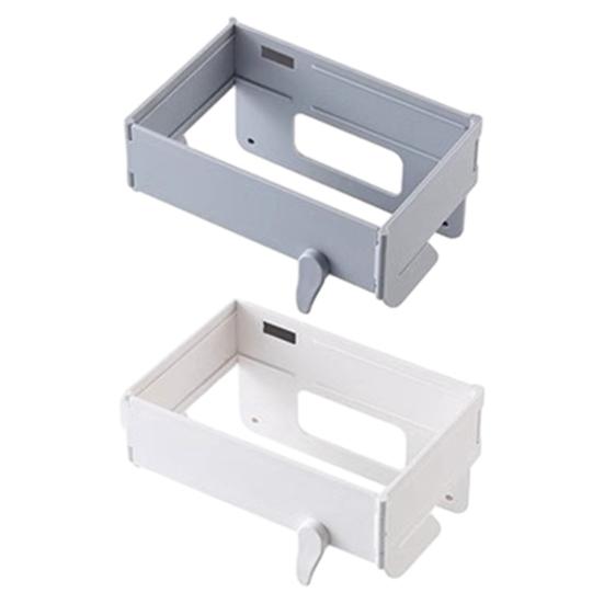 

2Pcs Foldable Trash Bag Holder with Magnetic Closure Wall Mounted Folding Garbage Rack Collapsible Hanging Garbage Bag Holder