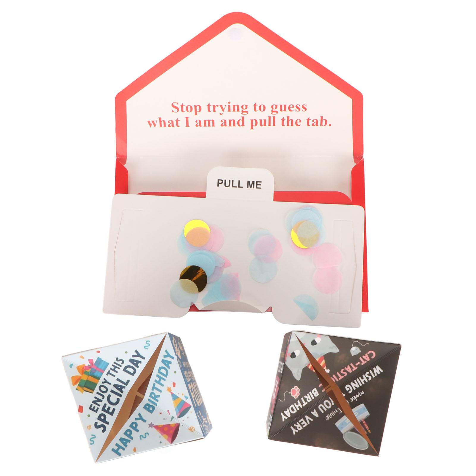 

Открытка на день рождения Многоцелевая забавная инновационная изысканная складная 3D поздравительная открытка на день рождения для семьи Type B