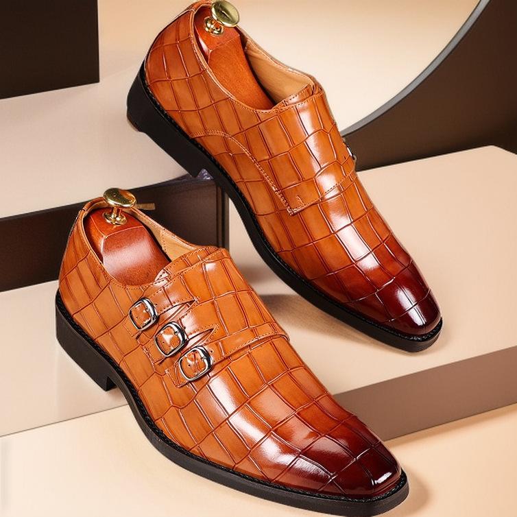 

New Summer Breathable Men s Shoes Casual and Fashionable Loafers Men s Versatile Business Formal Wear Large-size Leather Shoes 48