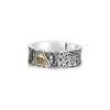 Gottesauge Ring Herren Original Retro Hochwertig Vielseitig Offener Ring