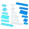Compatible 3069 63864 2431 6636 3068 87079 Transparent Smooth 1x2 1x3 1x4 1x6 2x2 2x4 Bricks Ceramic Tile Clear Building Blocks