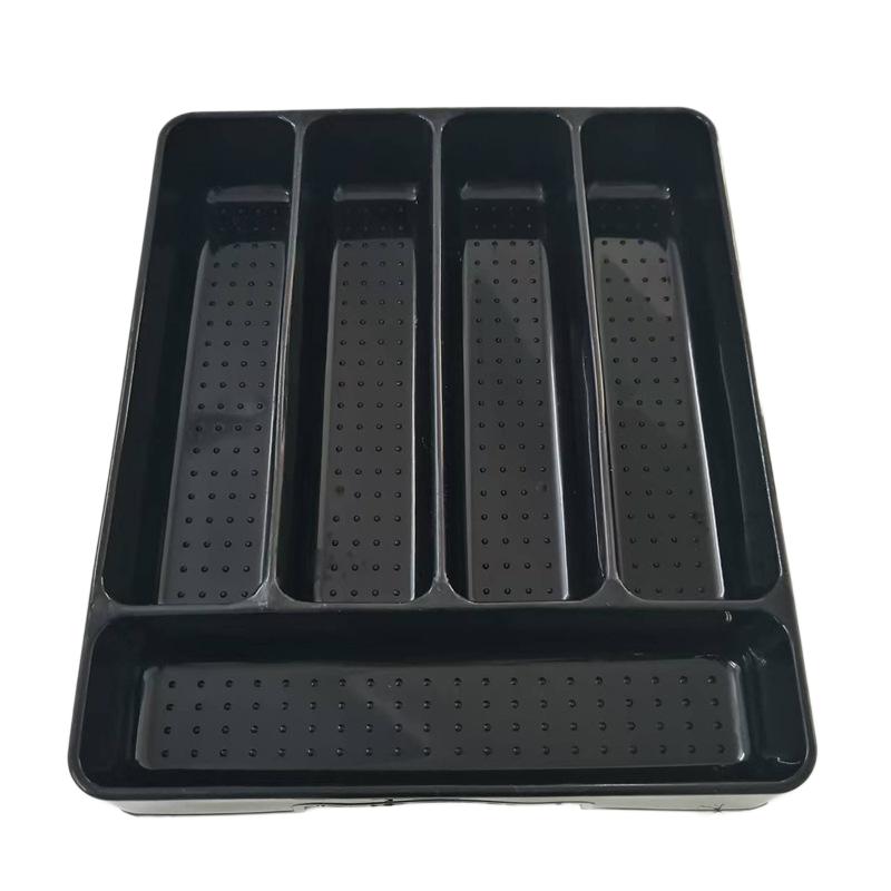 Kitchen Drawer Organizer Adjustable Divider Storage Box for Utensils Cutlery Knife Fork Spoon Chopsticks Cabinet Built In Tray