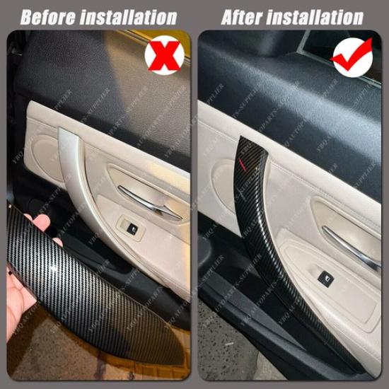 4PCS Carbon for BMW 3 4 Series F30 F31 F32 F33 Interior Door Handle Pull Covers