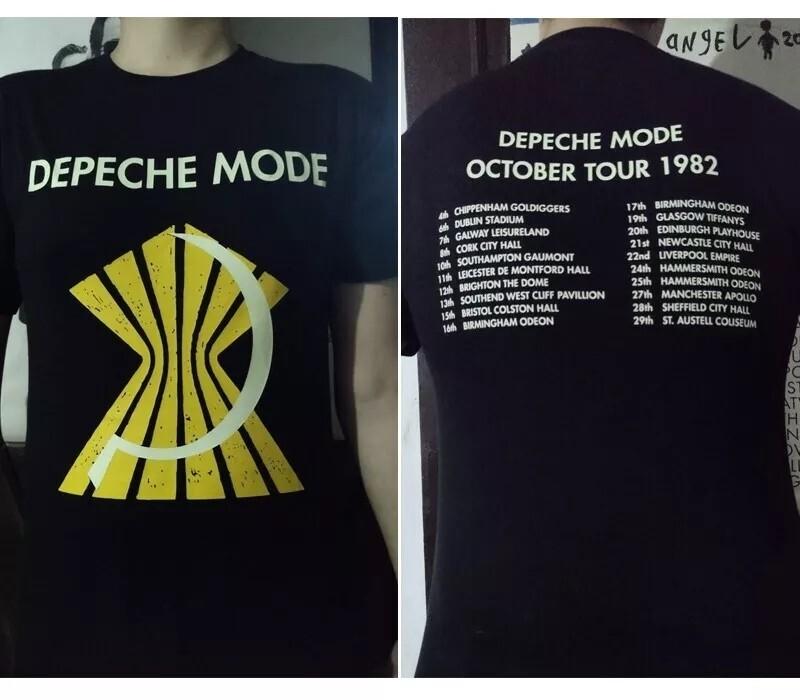 

Depeche Mode Тур 1982 2 Стороны Базовый Стиль Короткий Рукав Унисекс Футболка S-5XL Унисекс Футболка XXXXL
