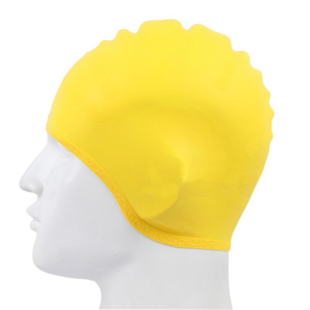 Man Women High Spandex Swimming Silicone Wear Waterproof Swimming Caps