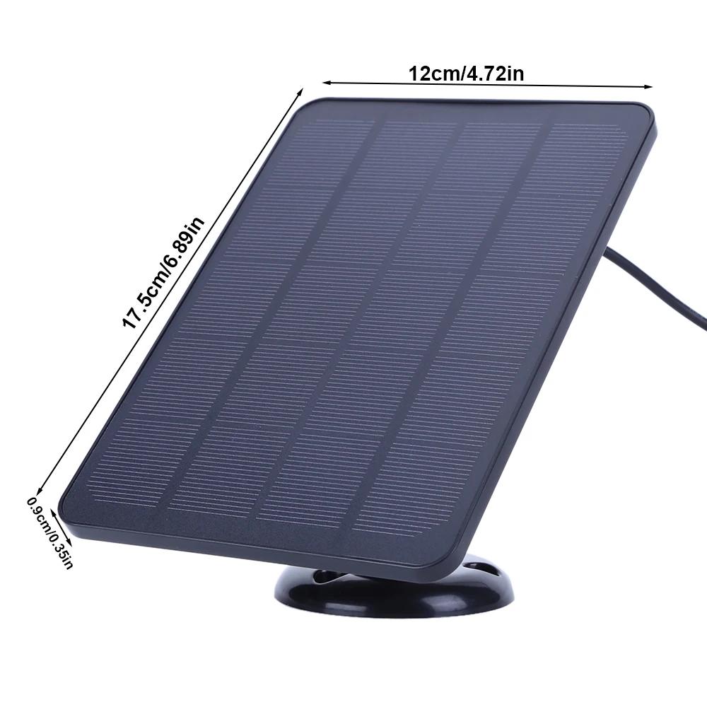 4W 5V Solar Panel Kit Waterproof Adjustable Wall Mount Bracket with 9.8FT Charging Cable for Ring Stick Up&Spotlight Camera