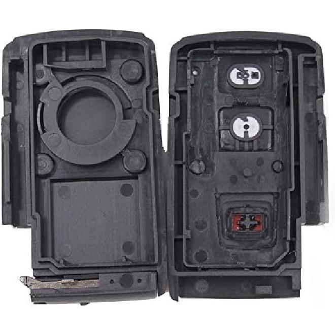 Keyecu Replacement Shell Keyless Smart Remote Key Case Fob 2+1 Button for Toyota Prius 2004-2009 with Uncut Key Blade