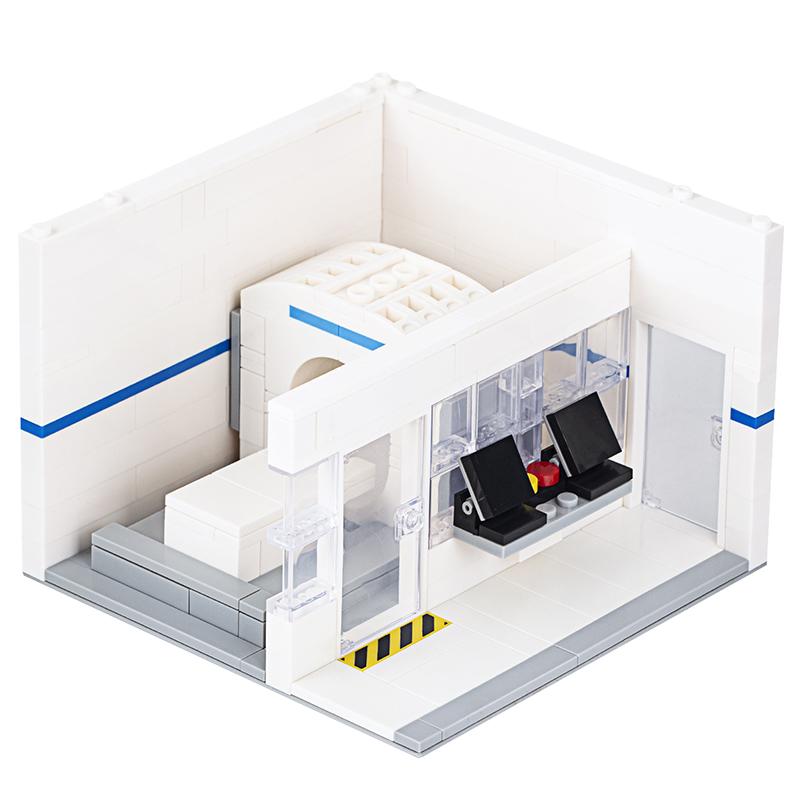 MOC4052 Kompatibles City Series Set Bausteine MOC Krankenhaus Computertomographie Raum Teile DIY Bausteine Kinderspielzeug Für Kinder