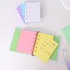 M5 Planner Five-Hole Blank Colored Refills, Macaron Tone Thick Loose-Leaf Inner Pages.