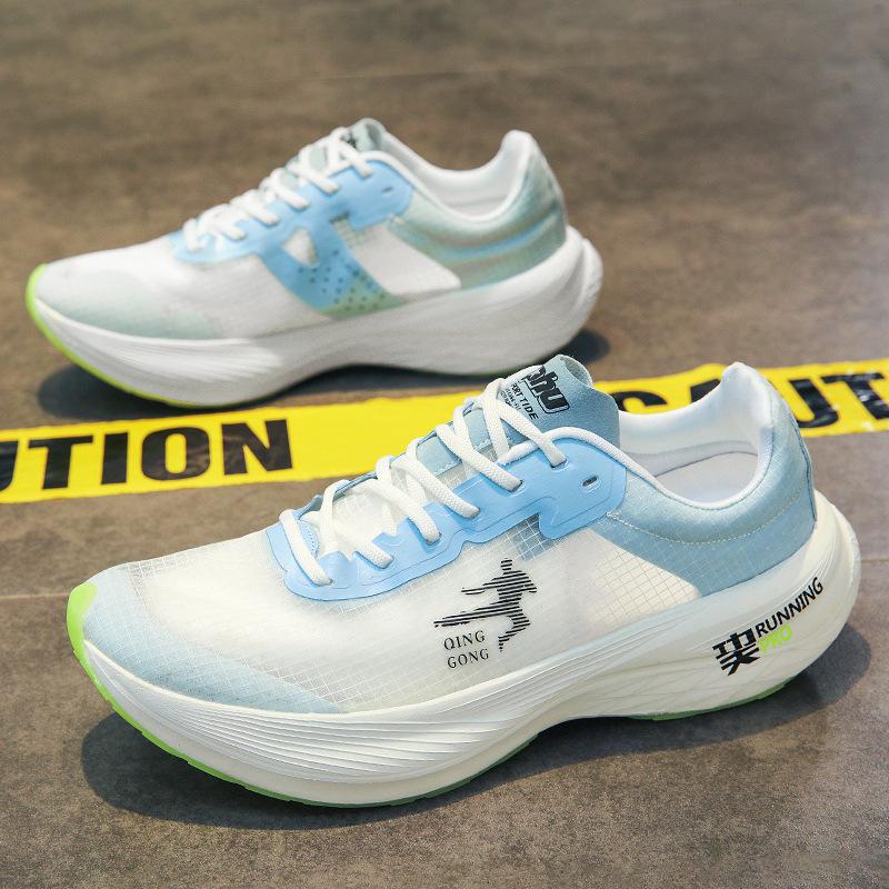 

Ультратонкие дышащие марафонские кроссовки с карбоновой пластиной, легкие кроссовки для бега, мужские и женские тренировочные кроссовки для легкой атлетики, спортивная обувь для учеников средней школы 44