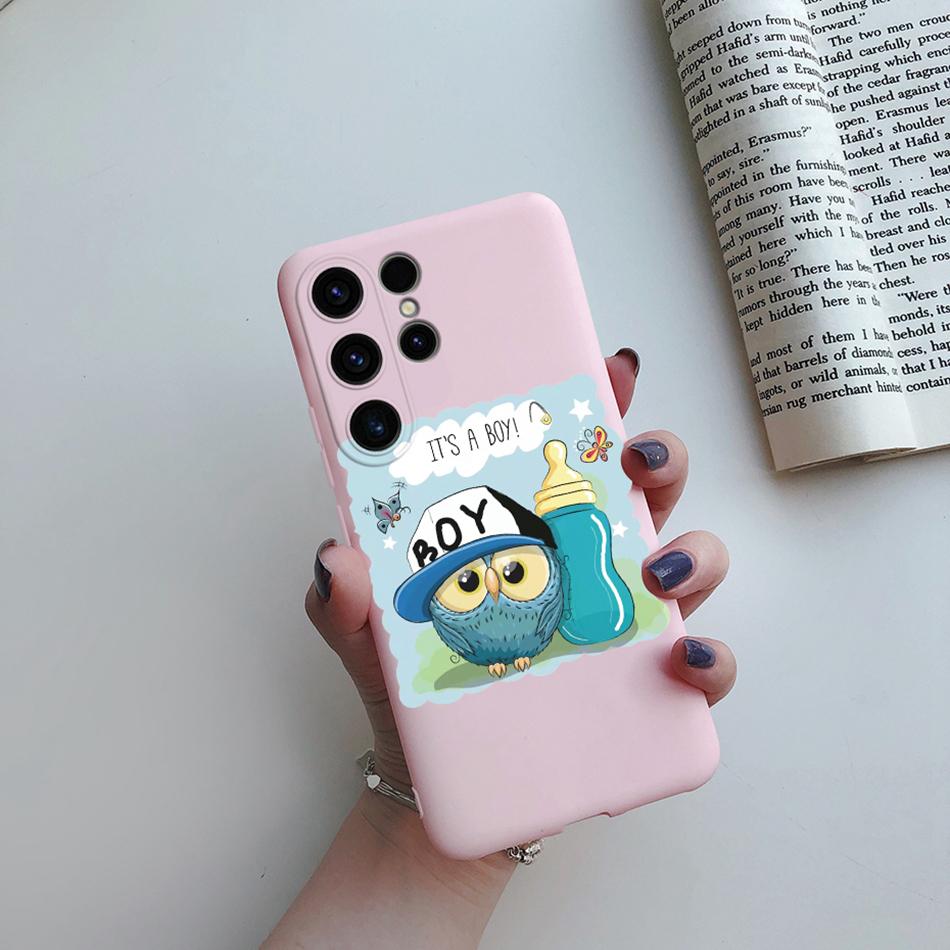 For Samsung Galaxy S24 Ultra Case S24 Plus Sunflower Girl Painted Soft Silicone Phone Case For Samsung S24 Ultra S 24 S24+ Shell