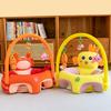 Silla de Aprendizaje para Sentarse con Respaldo Alto para Bebés, Silla de Práctica Anti-Caída para Sentarse, Silla de Comedor para Bebés, Sofá Pequeño Super Suave de Cristal para Niños