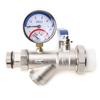 2-in-1 Pressure Gauge And Thermometer 10 Bar Temperature And Pressure Gauge For Heating System Heating Applications