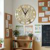 Ethnic Style Acrylic Wall Clock Minimalist Arabic Numbers Clock Decorative Timepiece  Kitchen