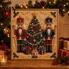 Detailed Resin Faux Diamond Kit Christmas Pearl Art Kit, 20x20cm Xmas Painting DIY Sparkling 3D Craft for Adults, Festive Wall Decor Unique