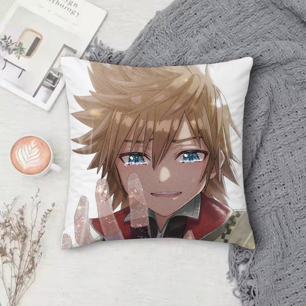S-Sora K-Kingdom H-Hearts Pillow Case for Sofa Living Room Home office Decor Protective Cover