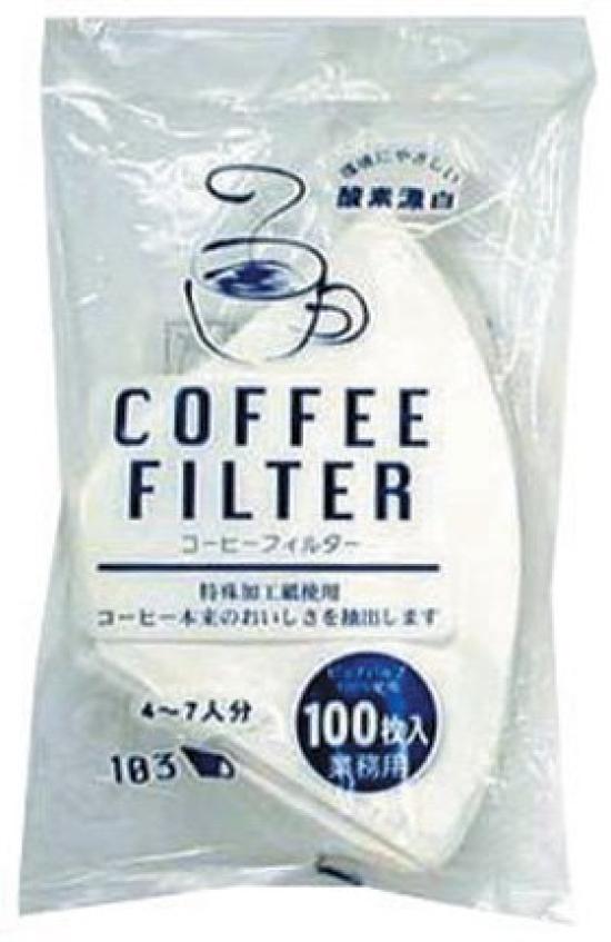 

White Coffee Filters F103, for 4-7 people, 100 count, 2448