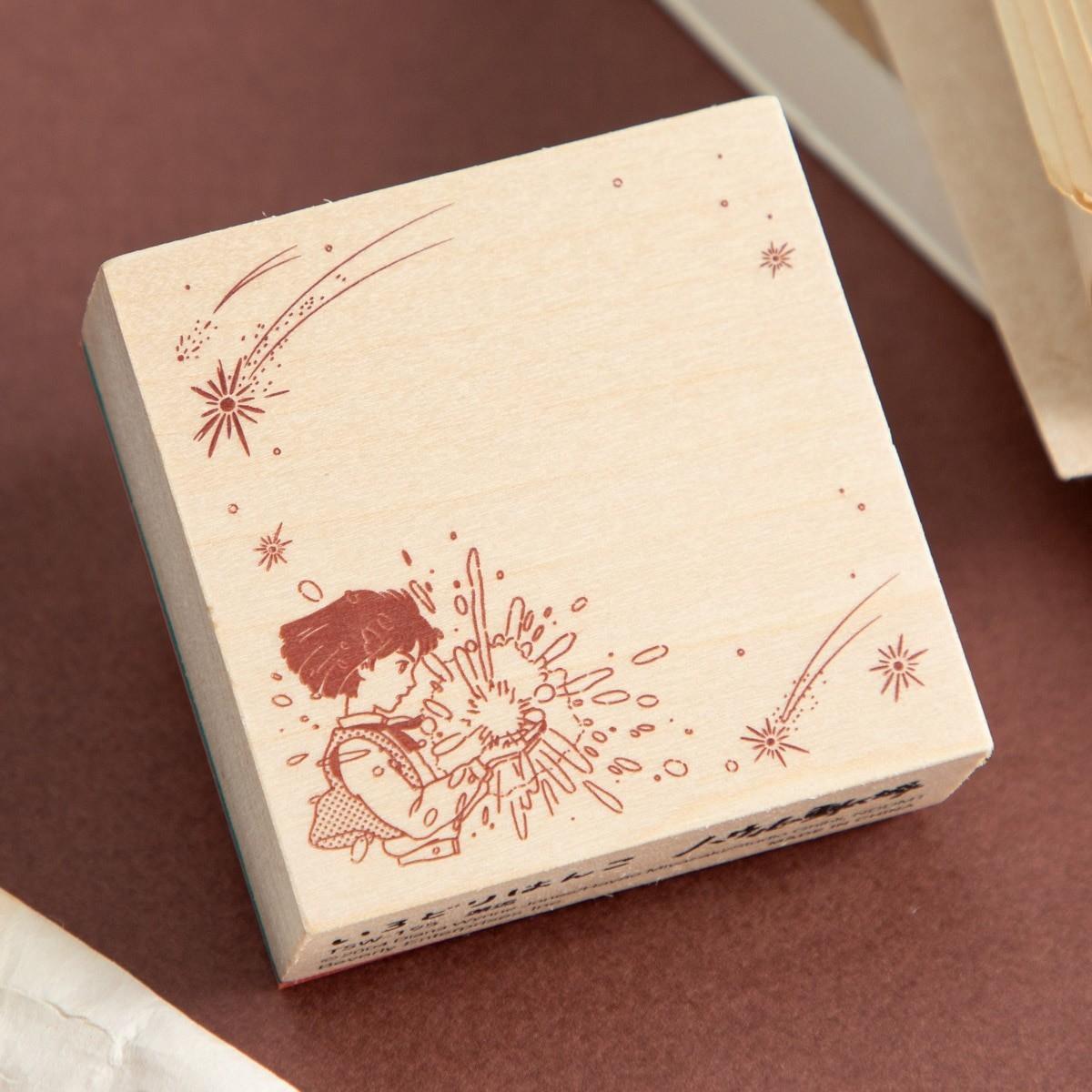 Japan Studio Ghibli Howls Moving Castle Colorful Stamp Chance encounter