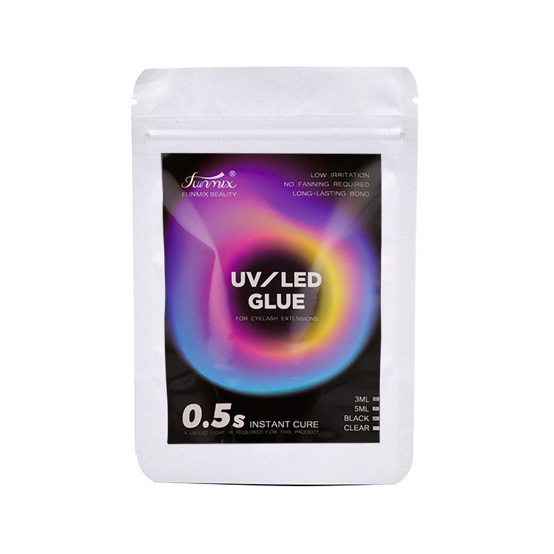 1 Stück 3/5 ml UV-LED-Lampe Schnelltrocknender Wimpernkleber Aufheller 1 Sek. Schnellhärtender Kleber Wimpern Professionelles Wimpernkleber-Make-up-Werkzeug