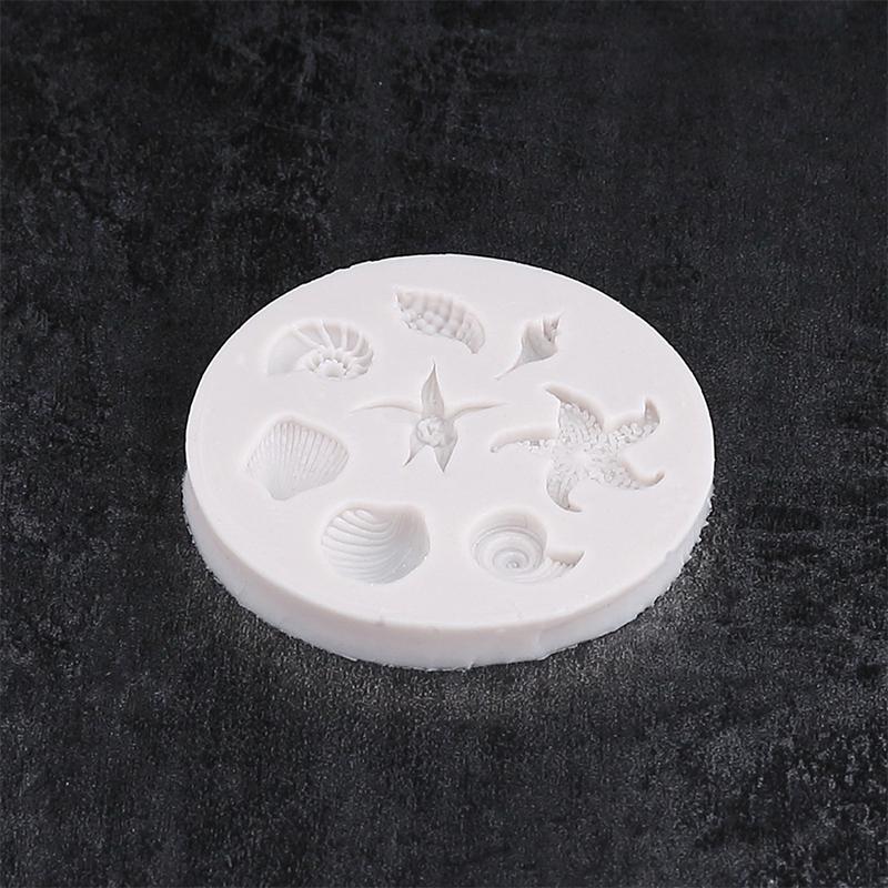 Sea Animal Mold Diy Seahorse Sea Star Shell Silicone Mold Cake Decoration