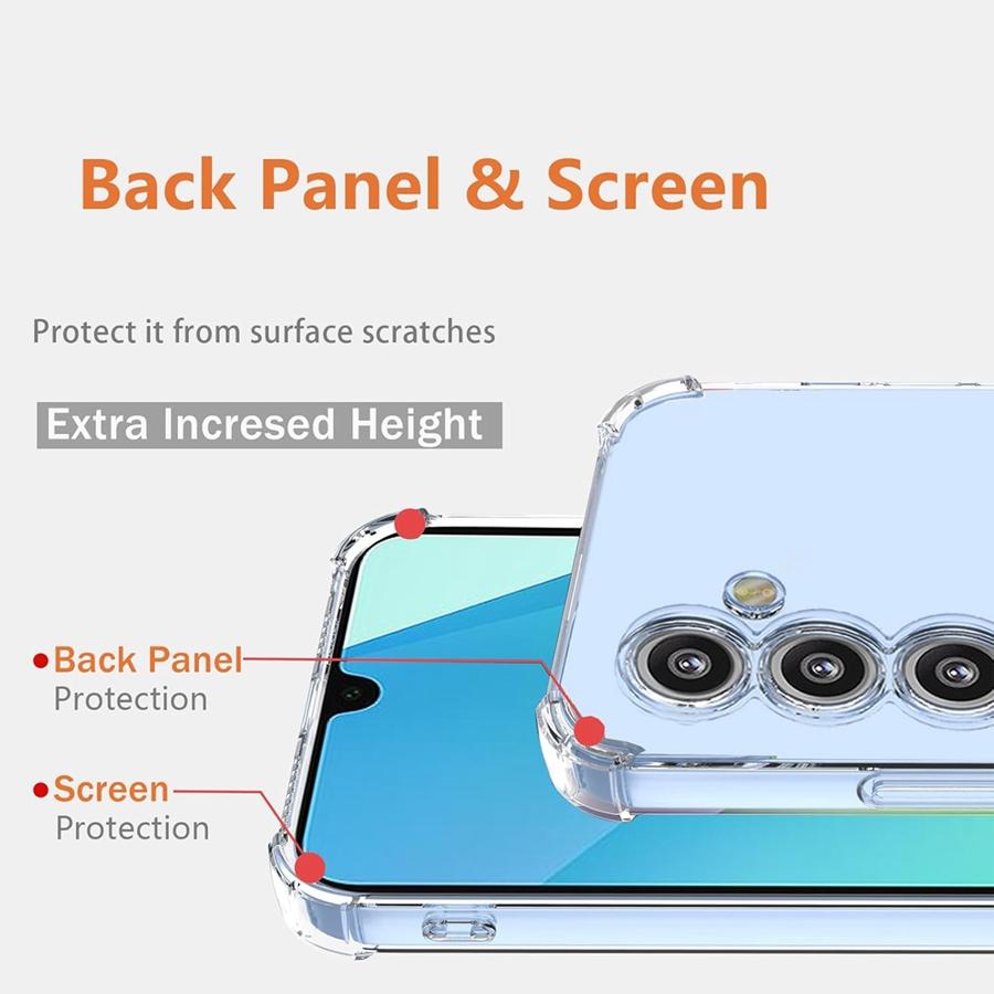 Etui silikonowe odporne na upadki z poduszką powietrzną, miękkie, przezroczyste, TPU, etui na telefon Samsung Galaxy A06 A16 5G