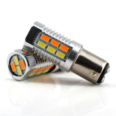 2pcs 1157/BAY15D SMD 5630SMD Amber White Switchback LED Turn Signal Light Bulbs