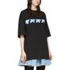 We11done Ss22 Logo Print Round Neck Short Sleeve T-Shirt Unisex Tops Black WD-TT1-22-694-U-BK