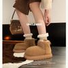 Warm Thick-soled Snow Boots Women's 2025 New Winter Outdoor Piled Thickened Big-headed Short Boots Northeast Cotton Shoes