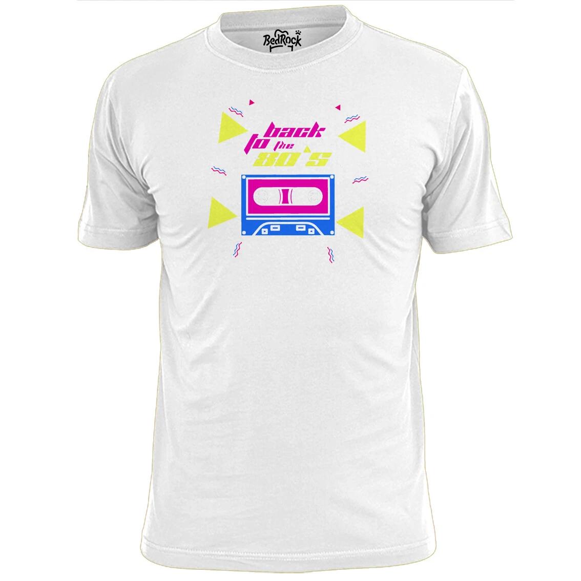 Mens Back To The 80 s Cassette Retro T shirt S