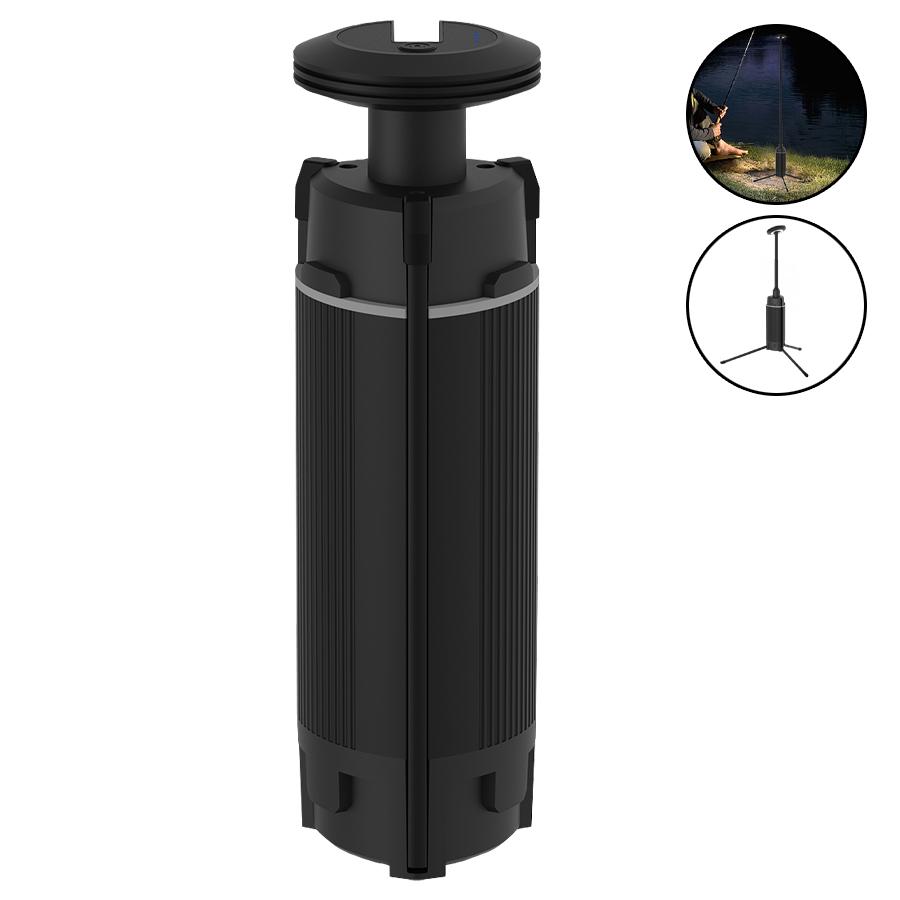 10800MAH Outdoor LED Camping Light Rechargeable Waterproof Lamp 180°Rotation Aluminum Alloy Retractable Table Lantern with Stand