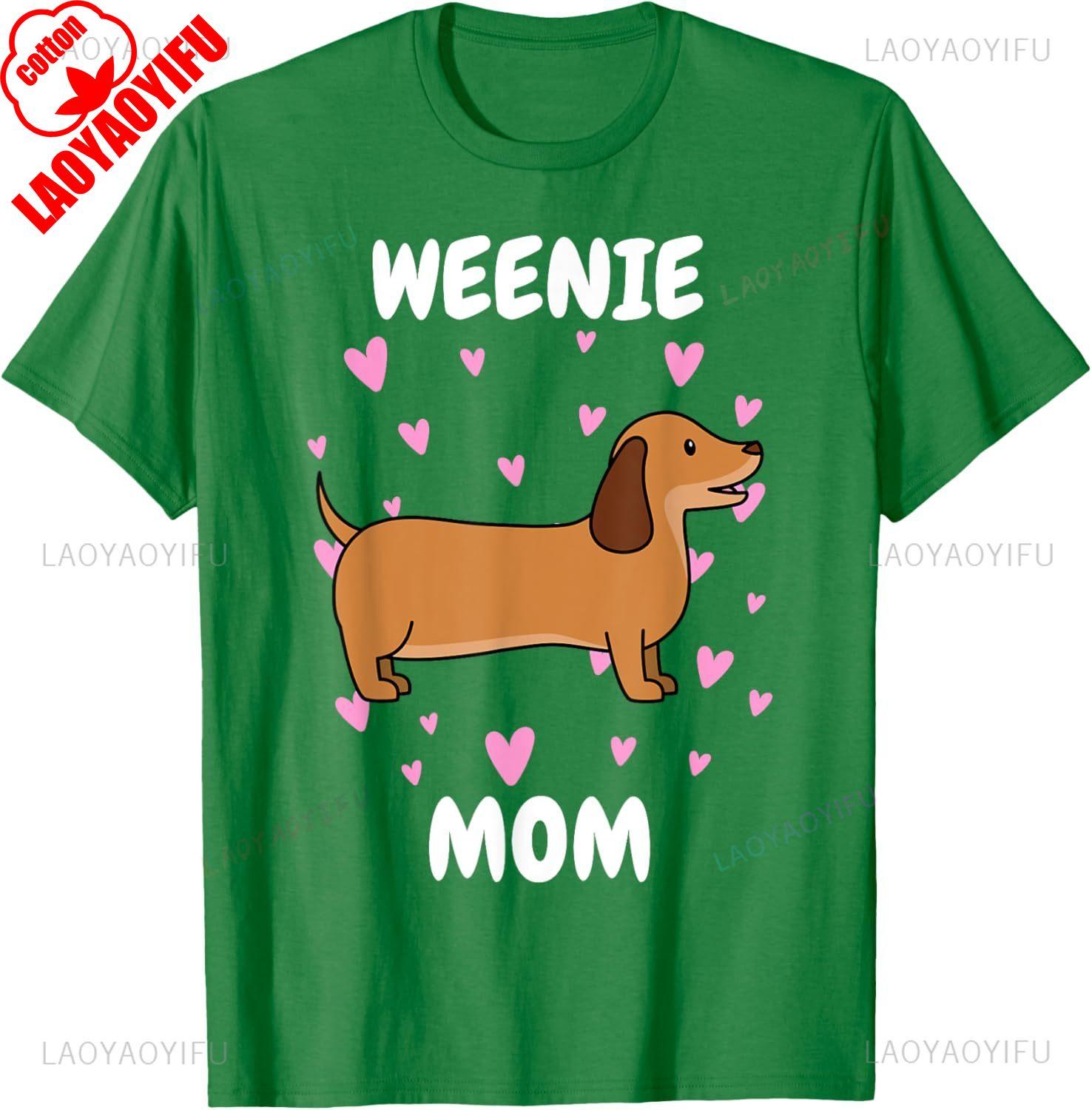 Funny Wiener Dog Mom Mummy Mama Mum Mommy Mothers Day Mother Graphic T Shirts Unisex Unisex Summer High Quality Cotton Tshirt S