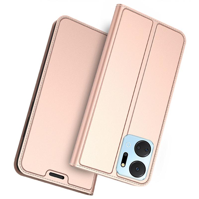 For Honor X7a 4G Card Slot Phone Cover Book Style PU Leather Stand Phone Case