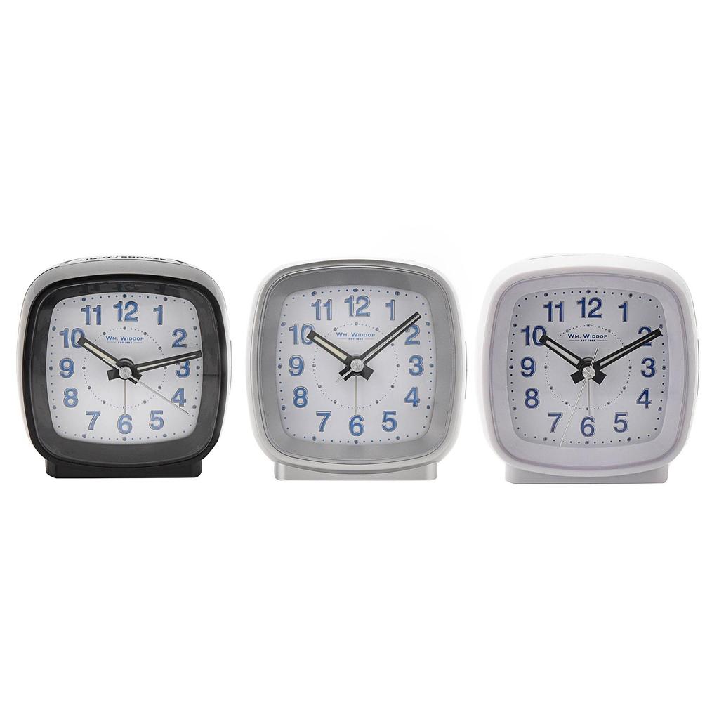 Hometime Cushion Shape Alarm Clock Sweep/Cres Black