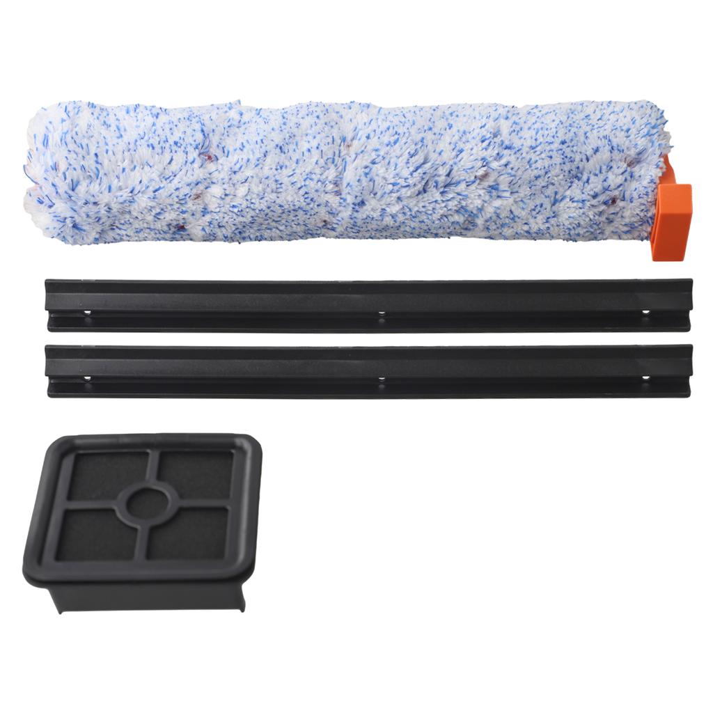 Replacement Set For ILIFE For W90 Cordless Smart Dry Cleaner: Main Brush, Side Brush, Filter, Mop, Rubber Scraper