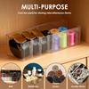 2Pcs Belt Organizer Box 4 Grids Retractable Belt Storage Rack for Closet and Drawer Tie and Belt Plastic Display Case