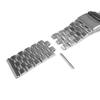 [Kai Tian] Curea de Ceas Metalică Ceas Inginerie Argintiu Oțel Inoxidabil Cataramă Ceas Curea Ceas 24mm